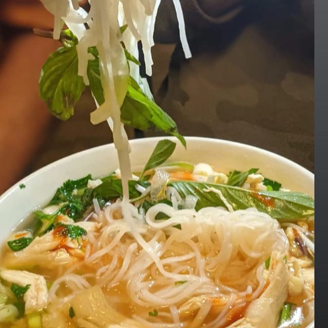 1. Steamed/Grilled Chicken and Rice Noodle Soup.